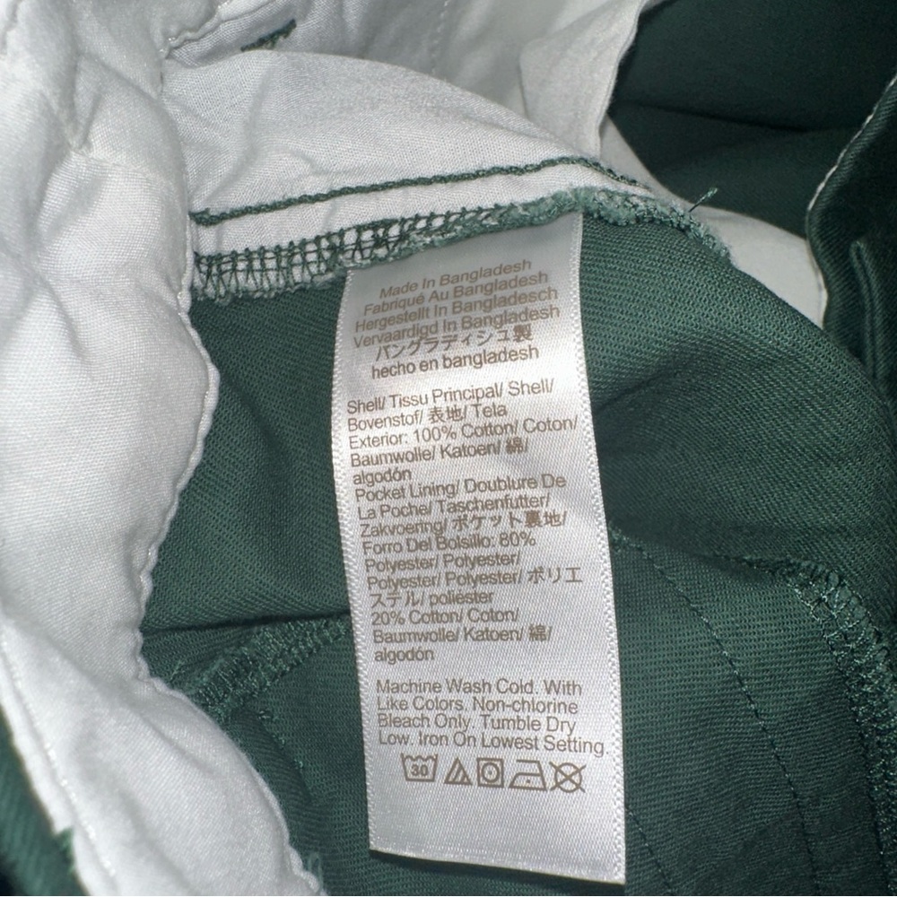 J. Crew Mercantile Forest Floor Green 5” Classic Chino Shorts NWT Size 14 - Picture 6 of 10